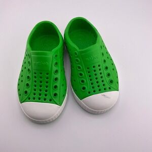 Native Kids Shoes Green‎ Slip On Sneakers Casual Comfort Toddler Size C5